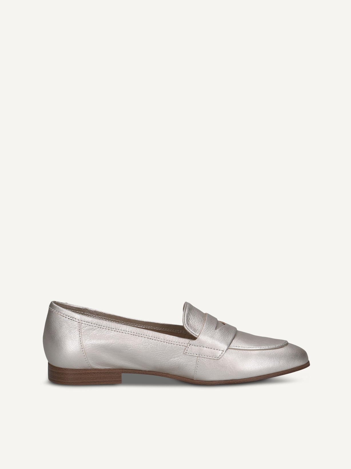 Caprice, Slipper en cuir - métallique PLATIN METAL., image 3 sur 5