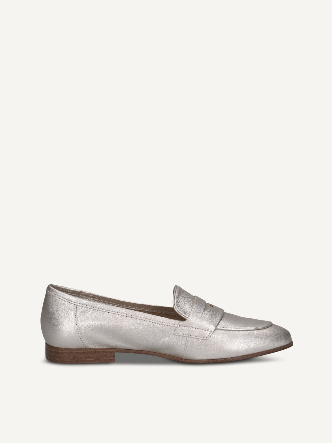 Caprice, Leather Slipper - metallic PLATIN METAL., image 3 of 5