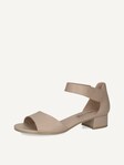Selected, Caprice, Leather Heeled sandal - beige BEIGE NAPPA