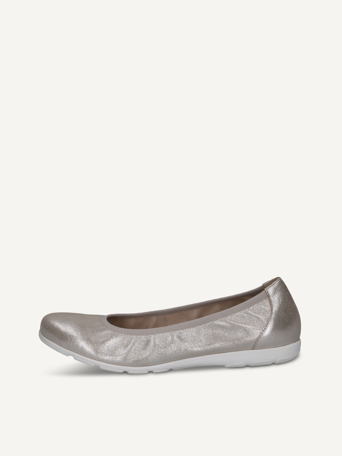 Caprice, Leather Ballerina - brown TAUPE METALLIC, image 3 of 6