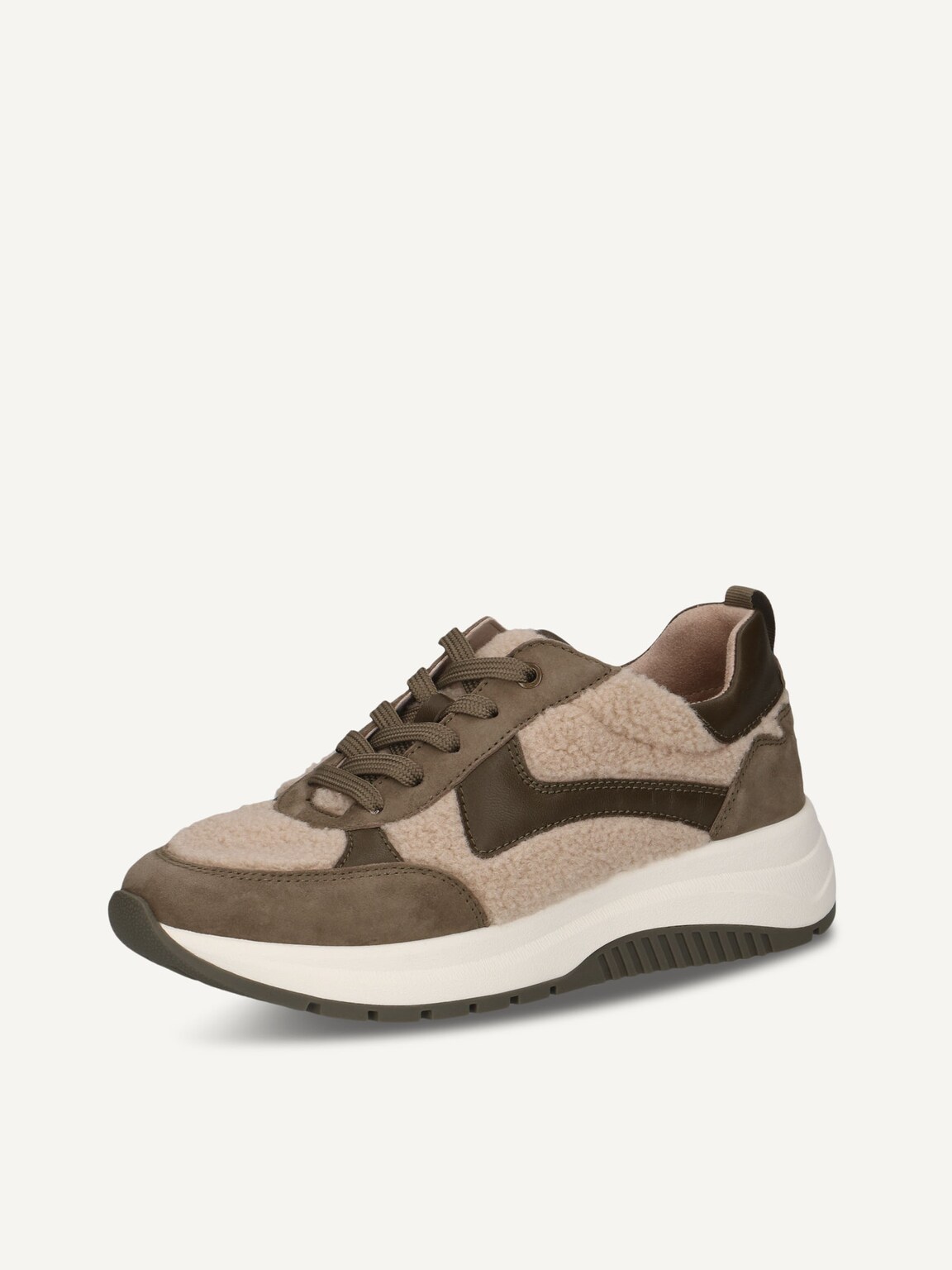 Caprice, Sneaker - khaki KHAKI/FUR, image 1 of 6