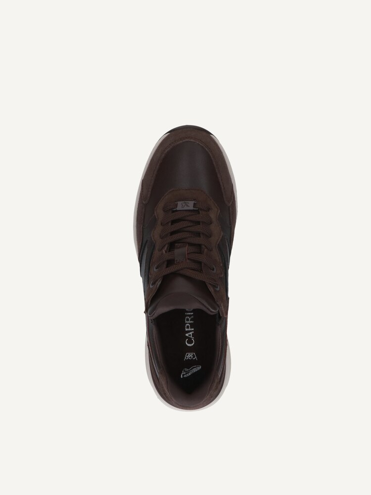 Caprice, Basket en cuir - marron DK BROWN COMB, image 4 sur 5