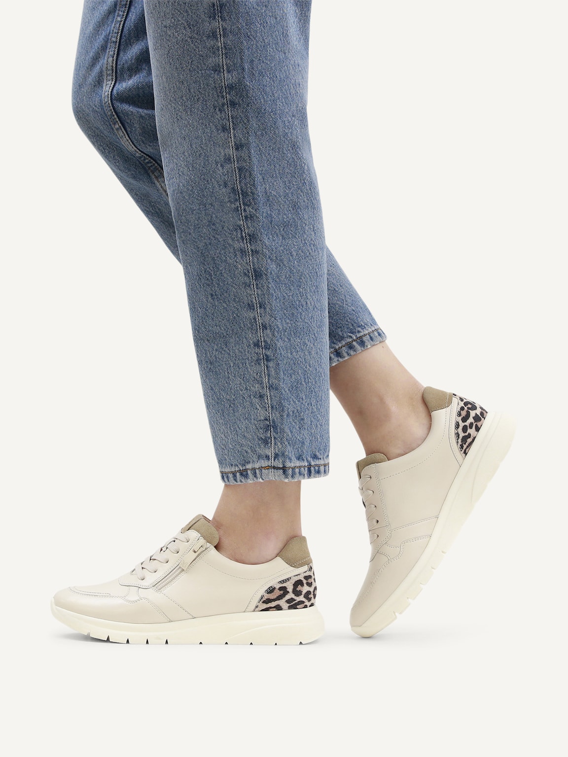 Caprice, Leather Sneaker - white OFFWHITE COMB, image 2 of 6