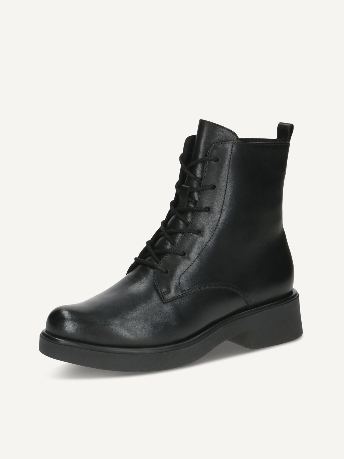 Caprice, Leather Bootie - black warm lining BLACK NAPPA, image 1 of 5