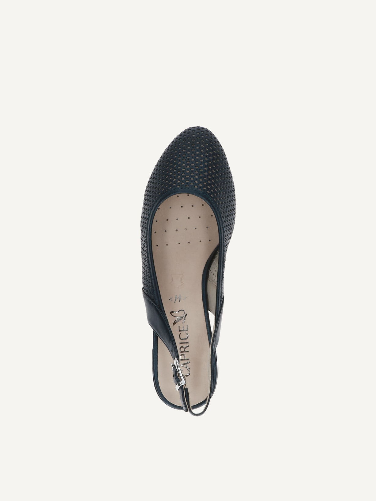 Caprice, Escarpin en cuir - bleu NAVY PERLATO, image 4 sur 5