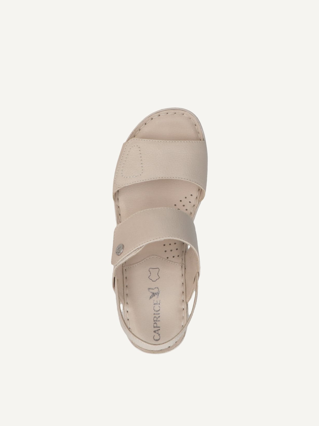 Caprice, Sandale à talon en cuir - blanc PEARL NAPPA, image 5 sur 6