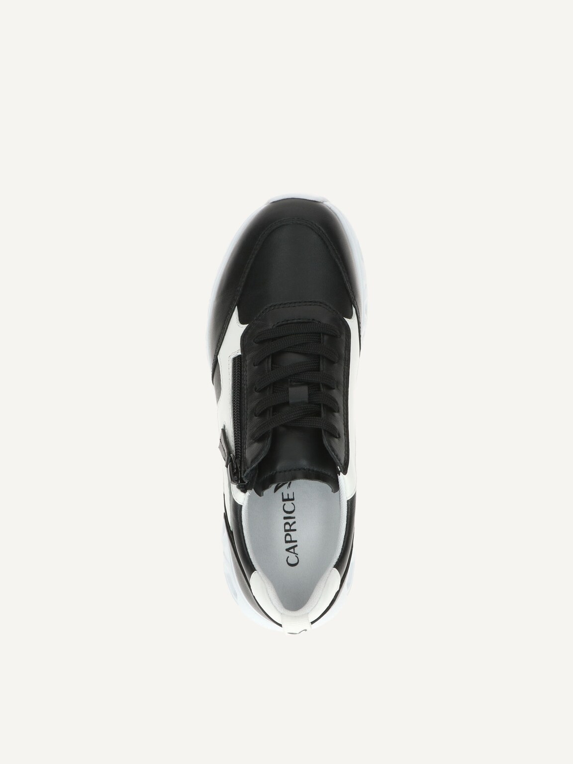 Caprice, Leather Sneaker - black BLACK/WHITE, image 5 of 5