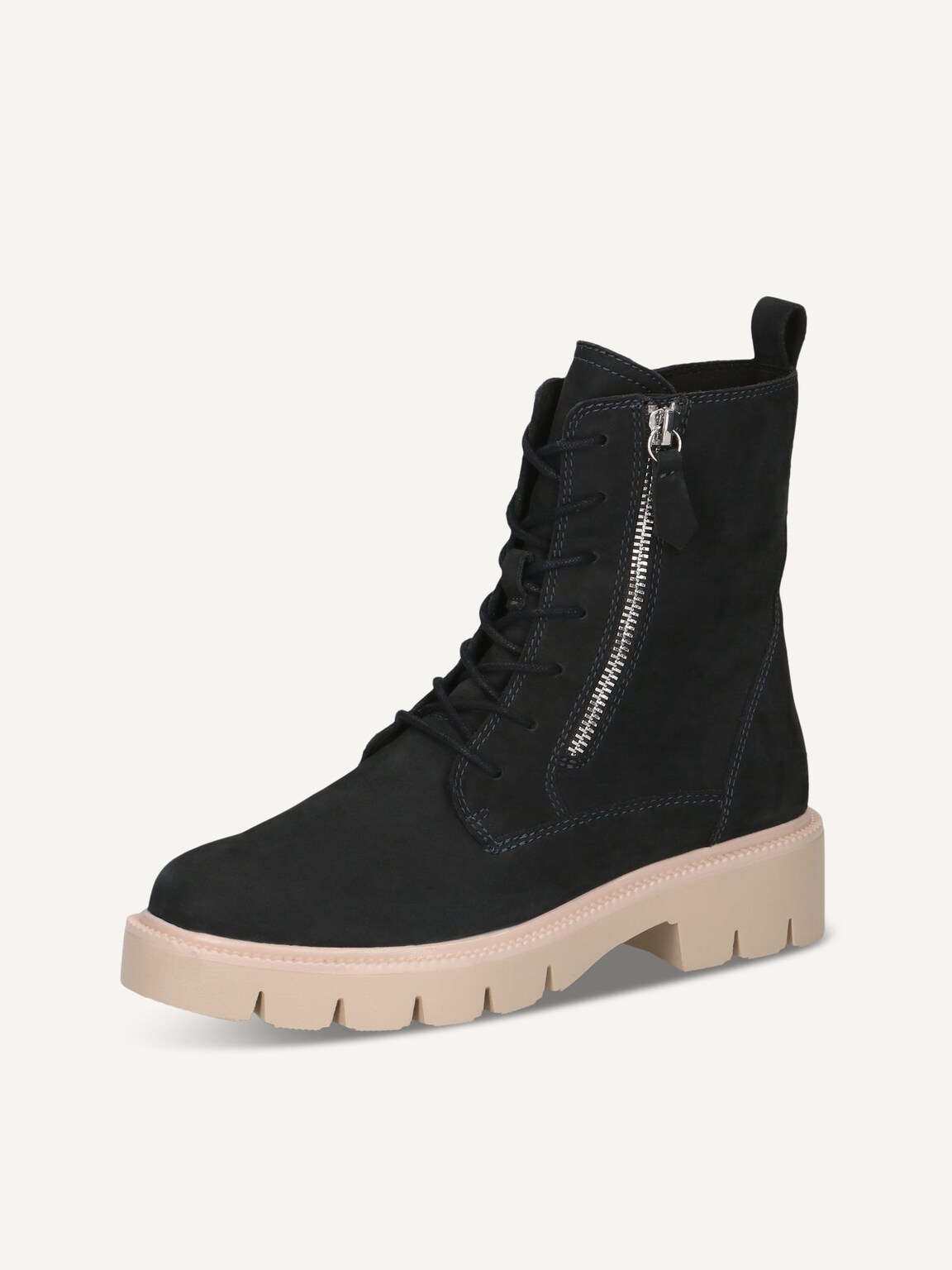 Caprice, Leather Bootie - blue OCEAN NUBUC, image 1 of 5