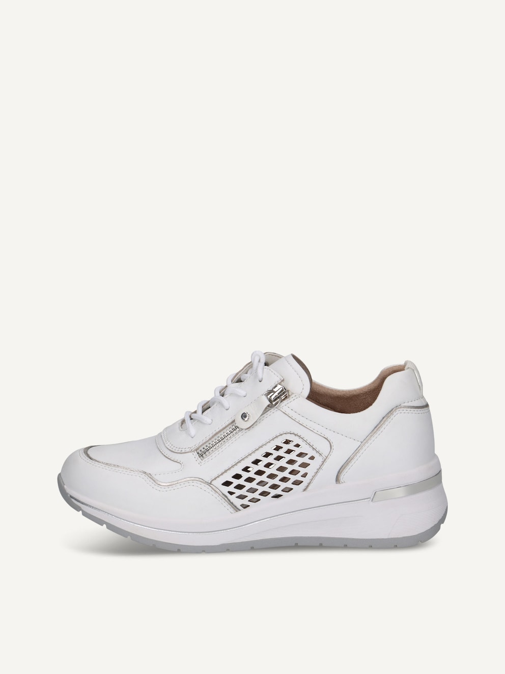 Caprice, Basket en cuir - blanc WHITE COMB, image 1 sur 5