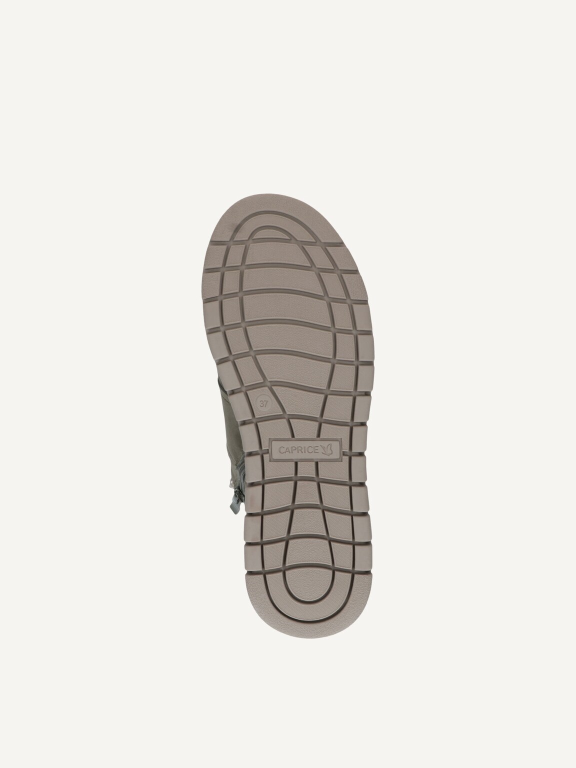 Caprice, Leather Sneaker - green KHAKI NUBUC, image 4 of 5