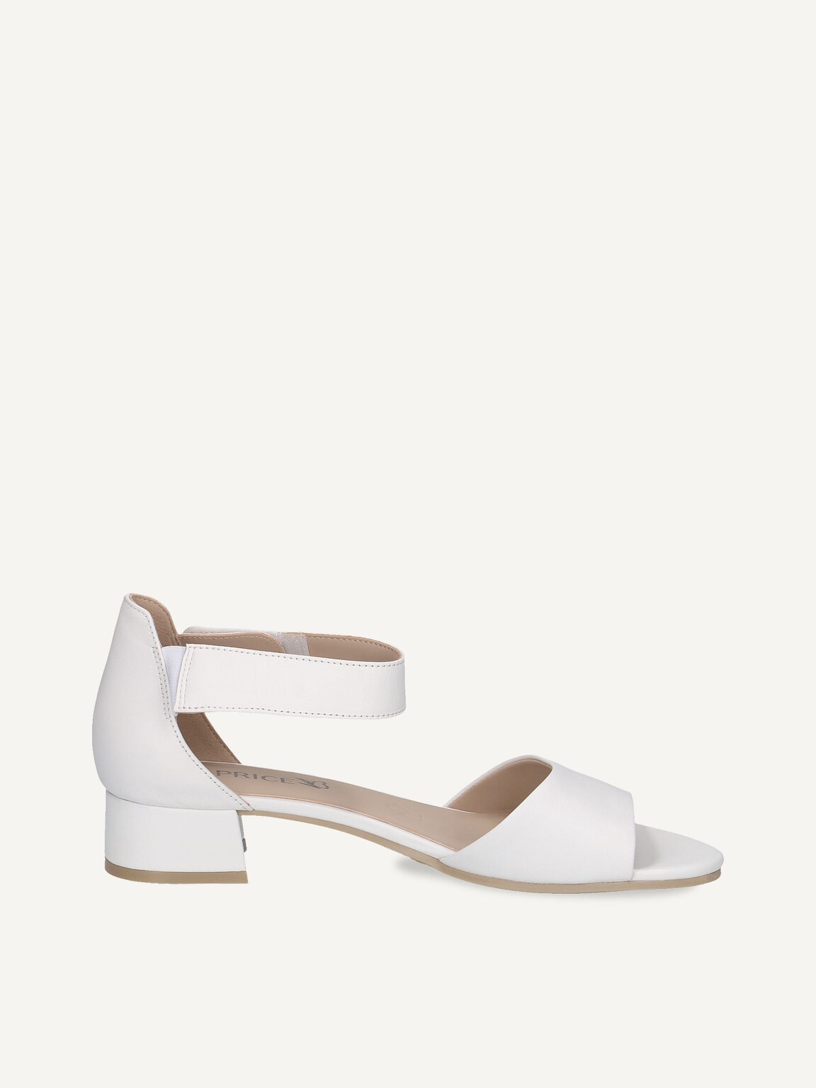 Caprice, Leather Heeled sandal - white WHITE NAPPA, image 3 of 5