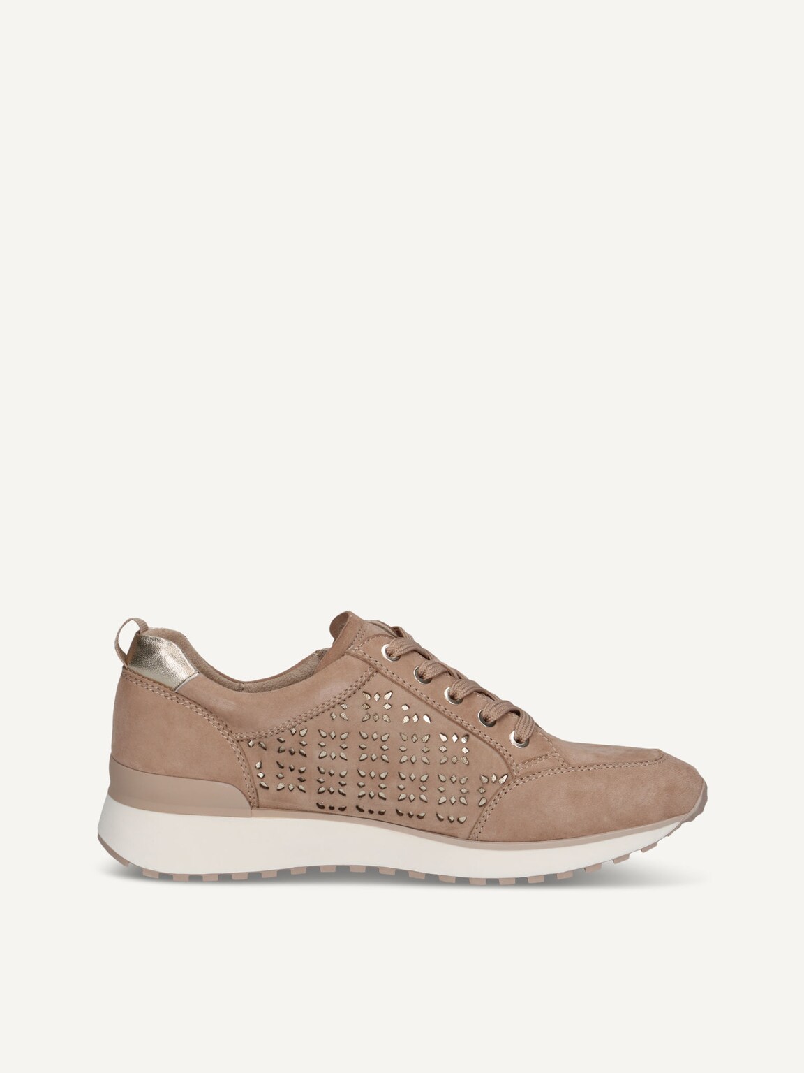 Caprice, Leather Sneaker - beige SAND COMB, image 4 of 6