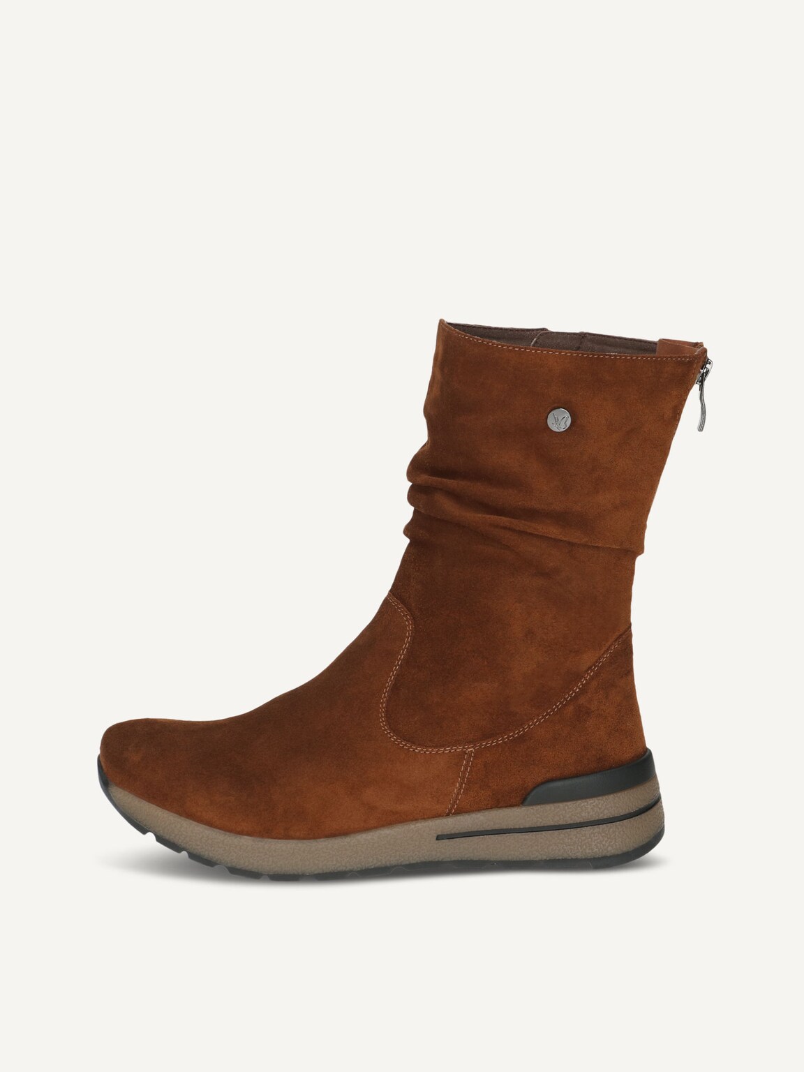 Caprice, Leather Bootie - brown NUT SUEDE, image 2 of 5
