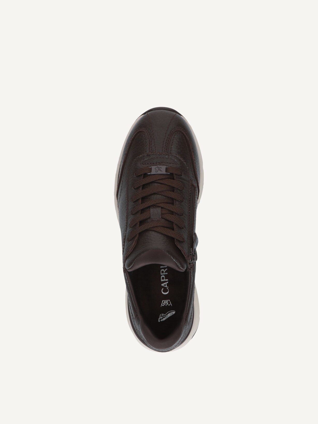 Caprice, Basket en cuir - marron DK BROWN DEER, image 4 sur 5