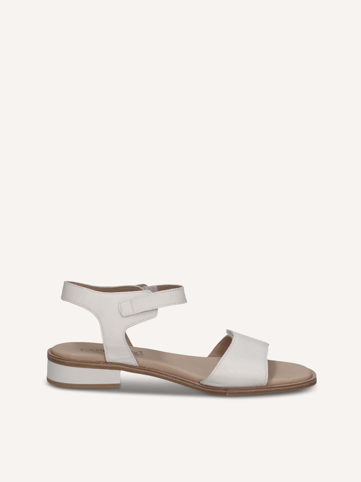 Caprice, Leather Heeled sandal - white WHITE NAPPA, image 3 of 5