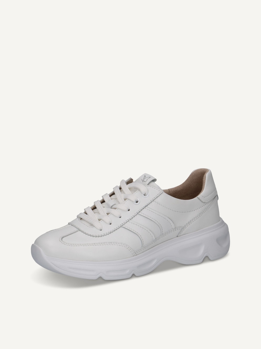 Caprice, Basket en cuir - blanc WHITE NAPPA, image 2 sur 5