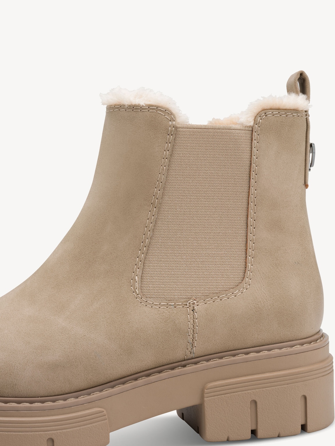 Marco Tozzi, Chelsea boot - beige warm lining, TAUPE, Image 5 of 6