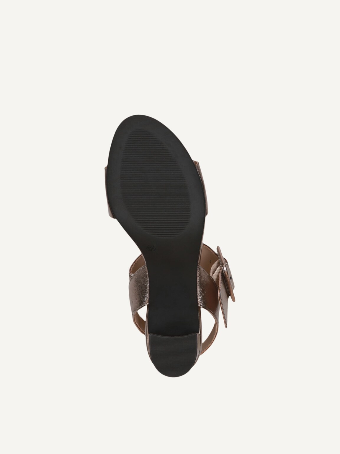 Caprice, Leather Heeled sandal - metallic BROWN METALLIC, image 4 of 5
