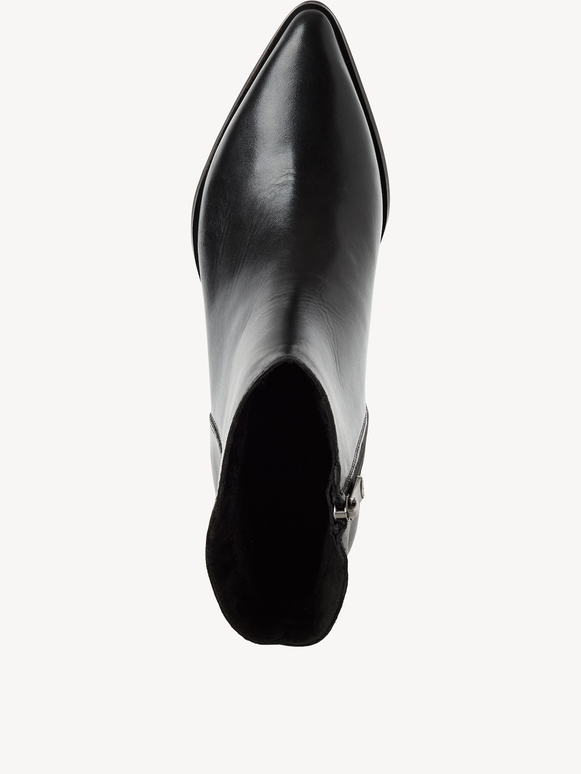 Marco Tozzi, Leather Bootie - black, BLACK, Image 3 of 6
