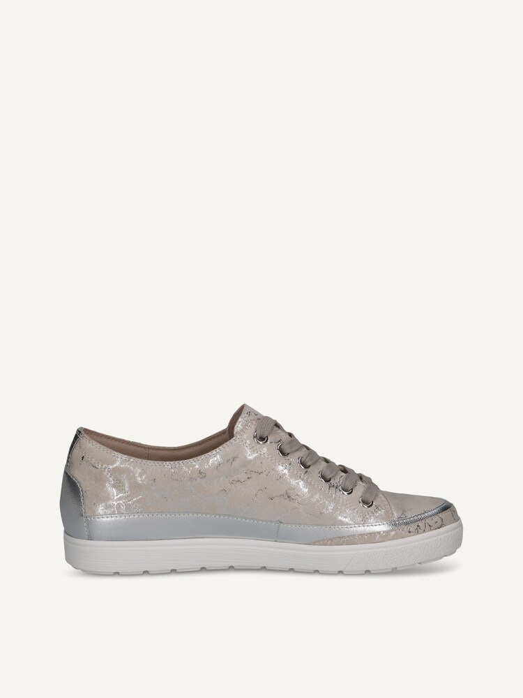 Caprice, Leather Sneaker - white OFFWHITE/SILV., image 4 of 6