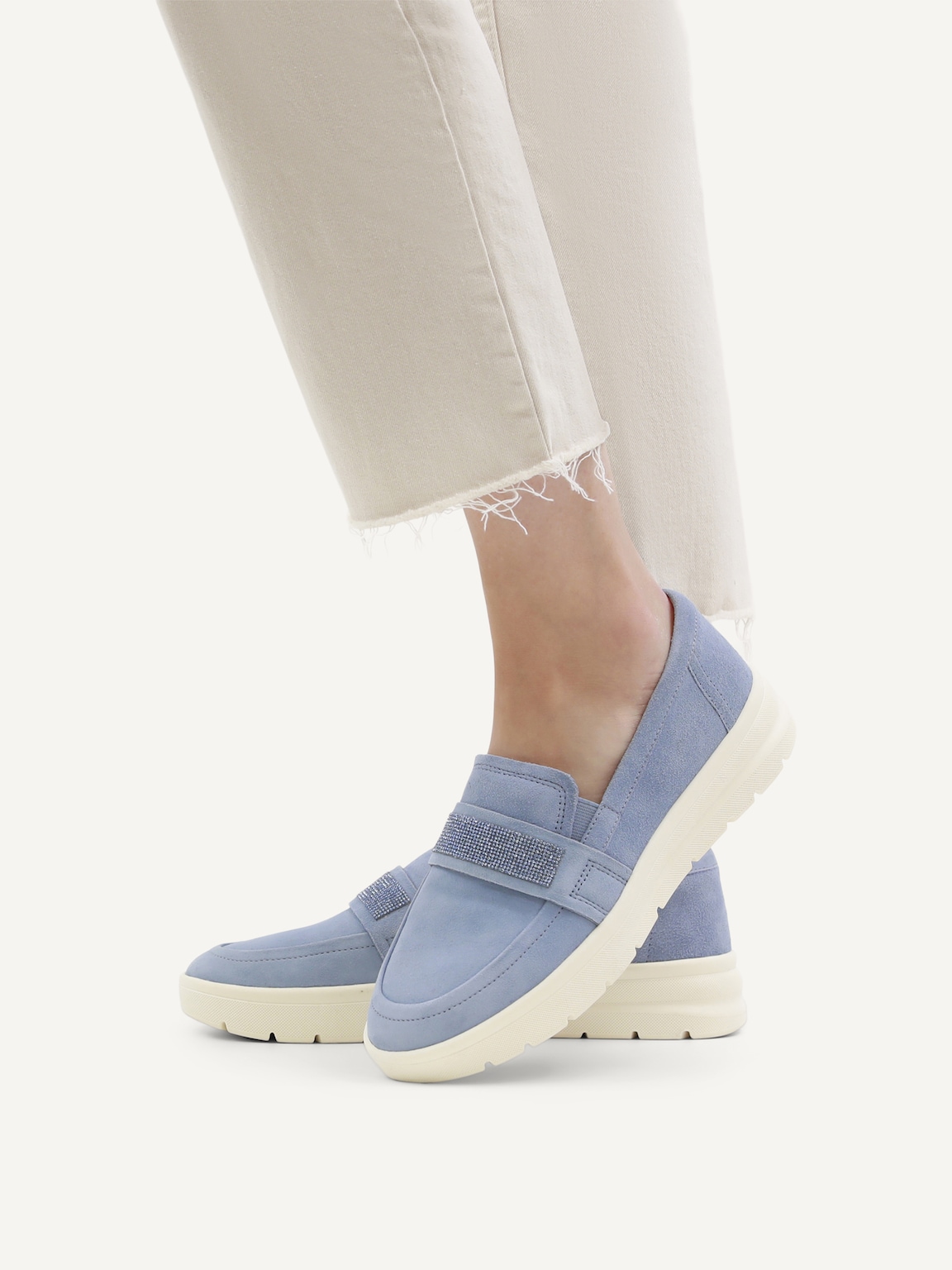 Caprice, Leather Slipper - blue BLUE SUEDE, image 2 of 6
