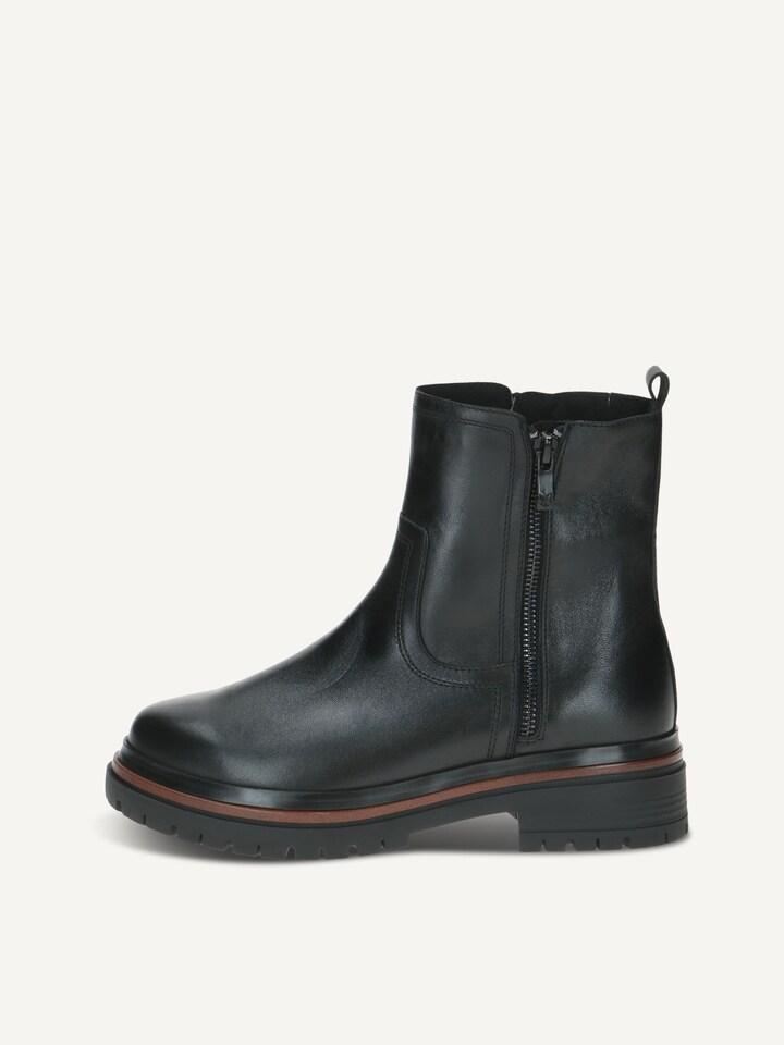 Caprice, Bottine en cuir - noir BLACK NAPPA