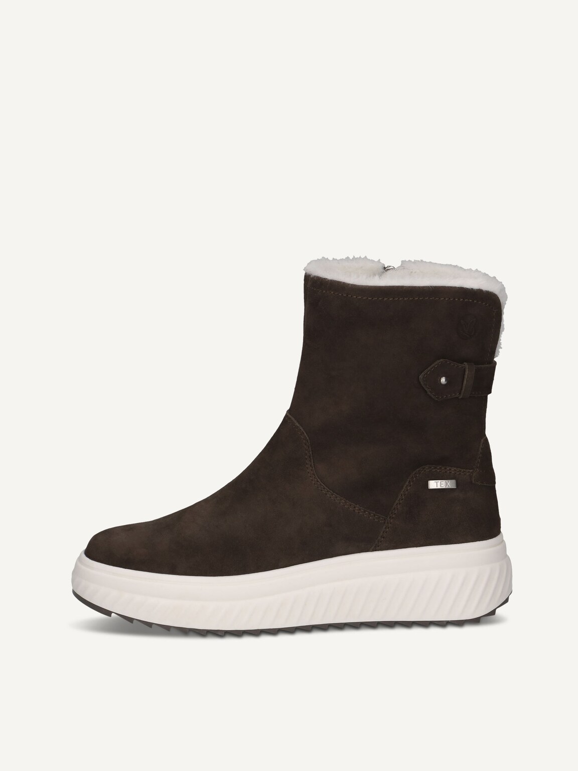 Caprice, Leather Bootie - grey warm lining DK GREY SUEDE, image 2 of 5