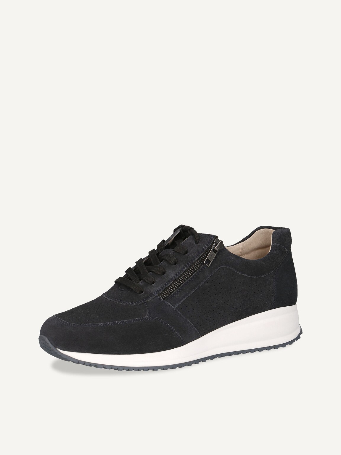 Caprice, Leather Sneaker - blue OCEAN SUEDE, image 1 of 4