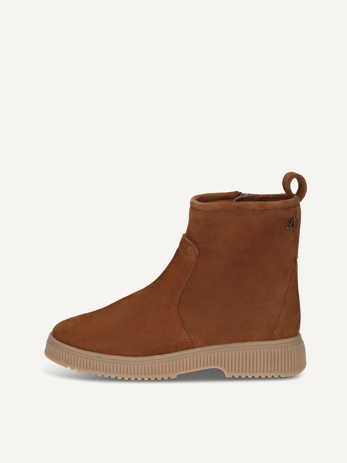 Caprice, Leather Bootie - brown warm lining COGNAC SUEDE, image 2 of 5