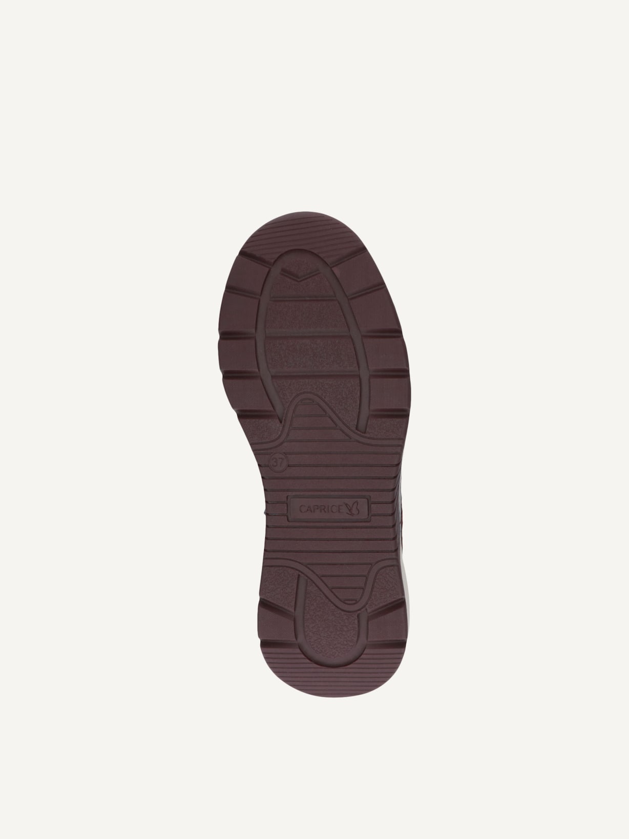Caprice, Leather Sneaker - red BORDEAUX DEER, image 5 of 5