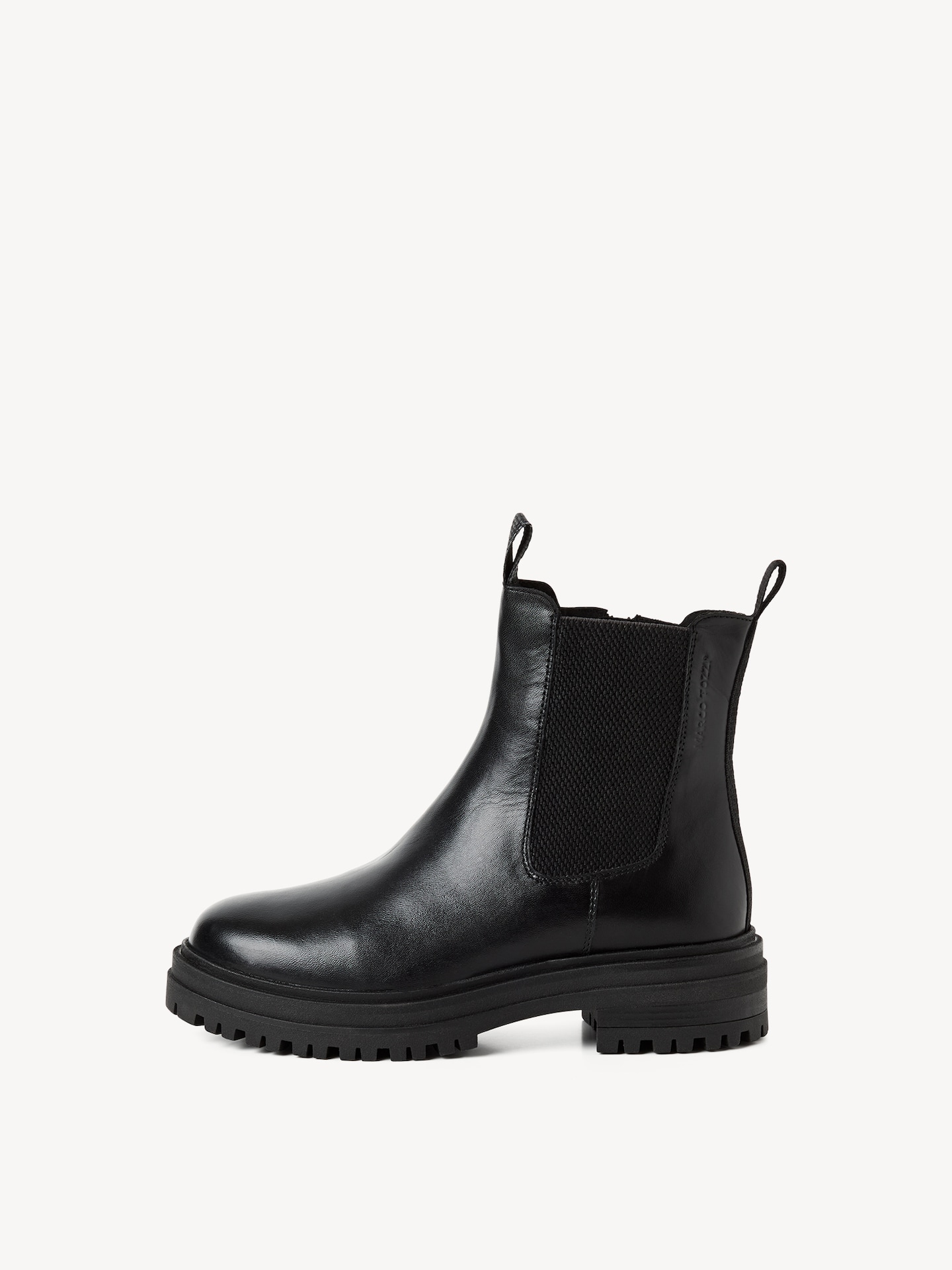 Marco Tozzi, Leder Chelsea Boot - schwarz Warmfutter BLACK