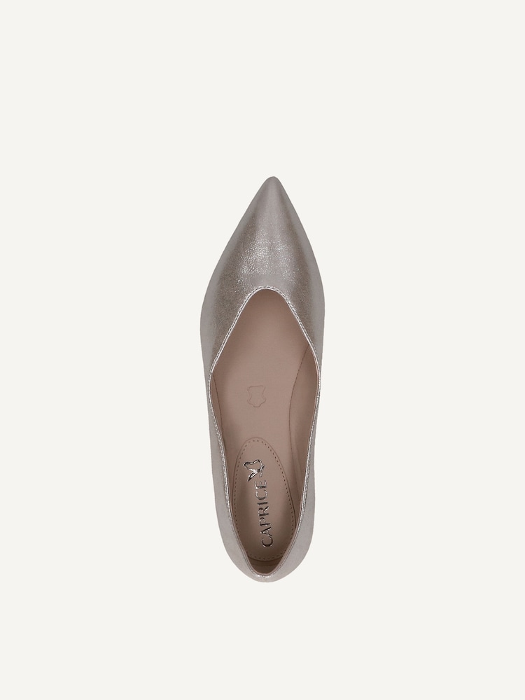 Caprice, Leather Ballerina - brown TAUPE METALLIC, image 5 of 5