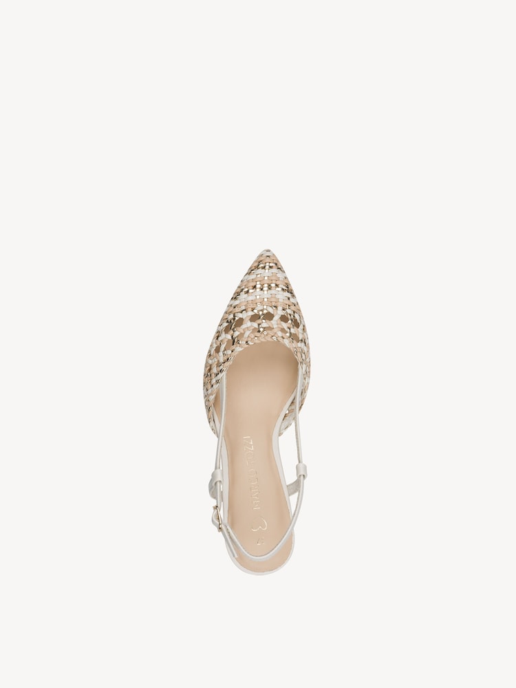 Marco Tozzi, Scarpe con cinturino alla caviglia - beige CREAM COMB, immagine 3 di 6