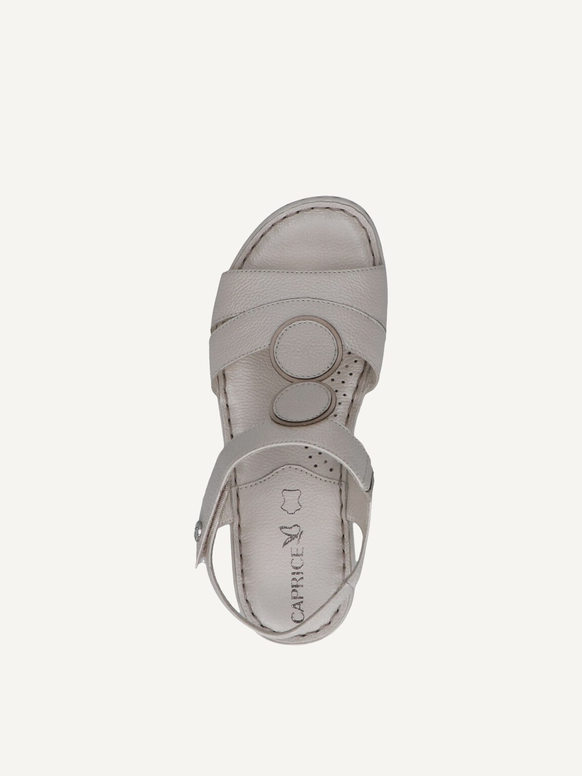 Caprice, Leather Heeled sandal - white PEARL NAPPA, image 5 of 5