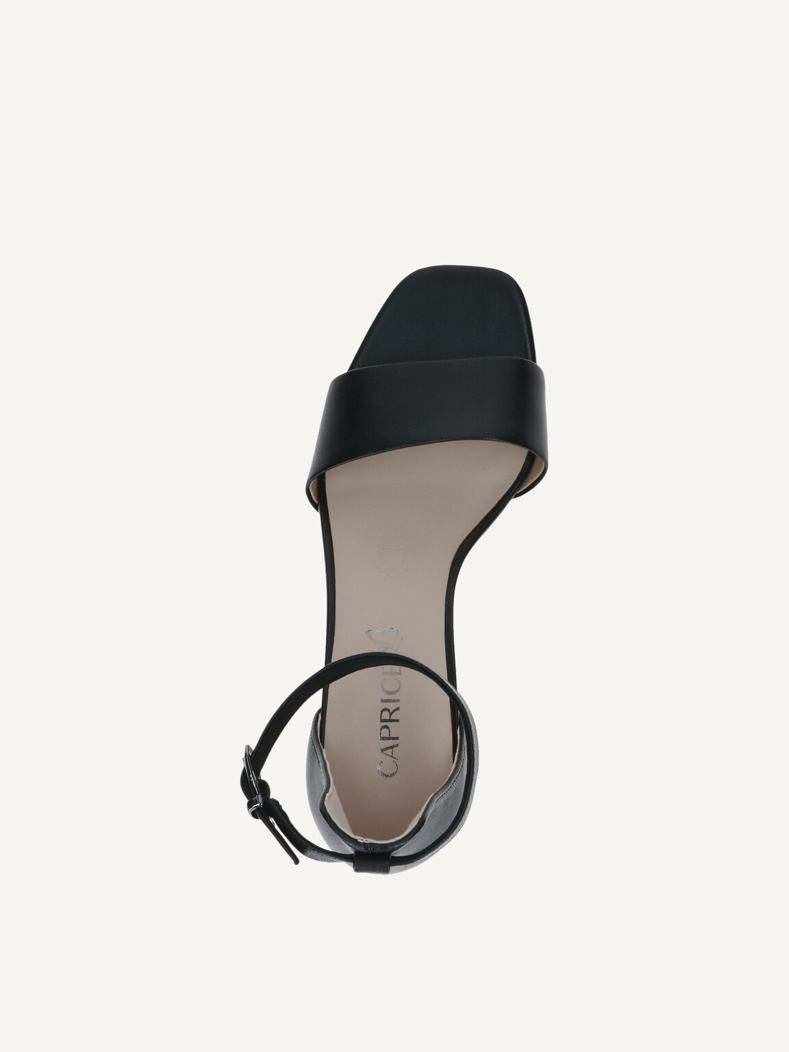 Caprice, Leather Heeled sandal - black BLACK NAPPA, image 5 of 5