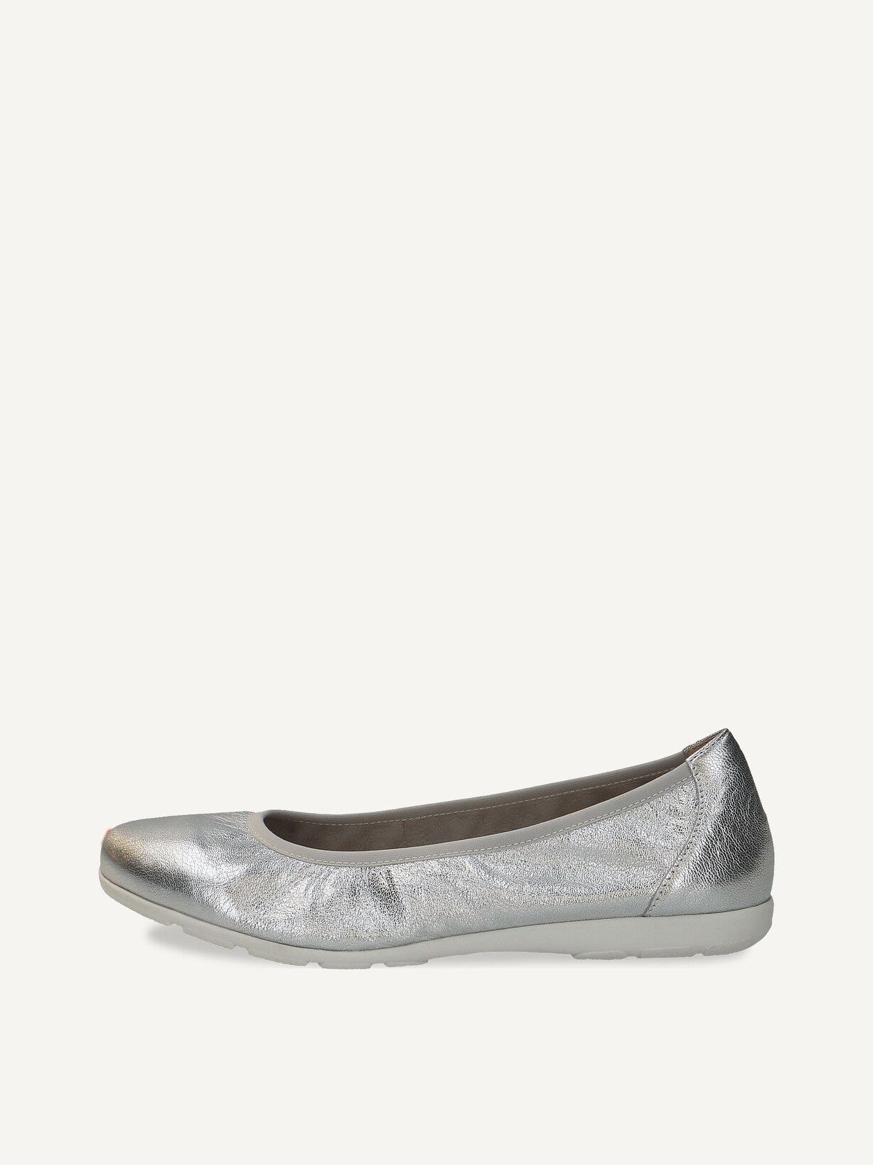 Caprice, Ballerine en cuir - métallique SILVER METAL., image 1 sur 5