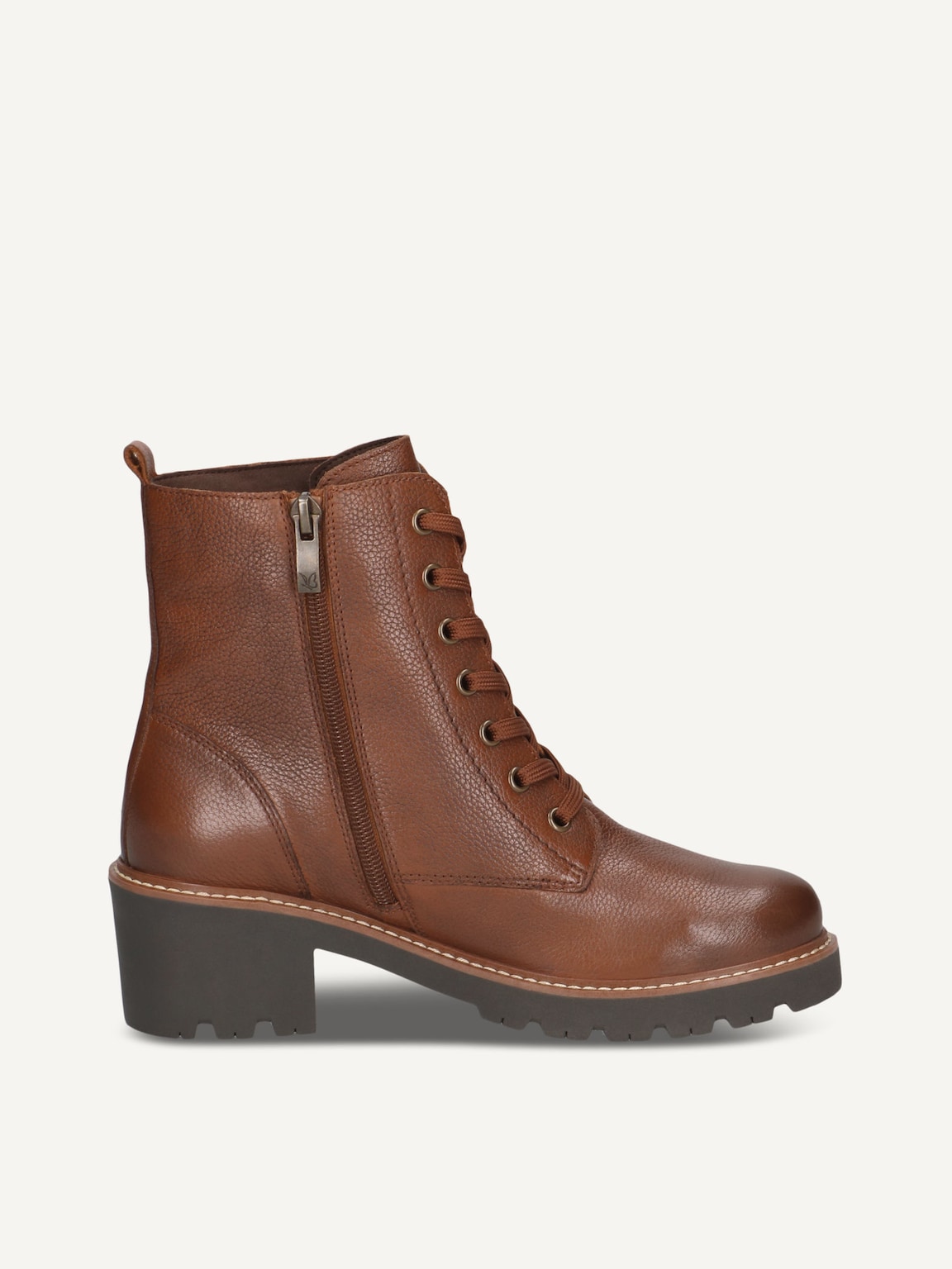 Caprice, Leather Bootie - brown warm lining COGNAC NAPPA, image 3 of 5