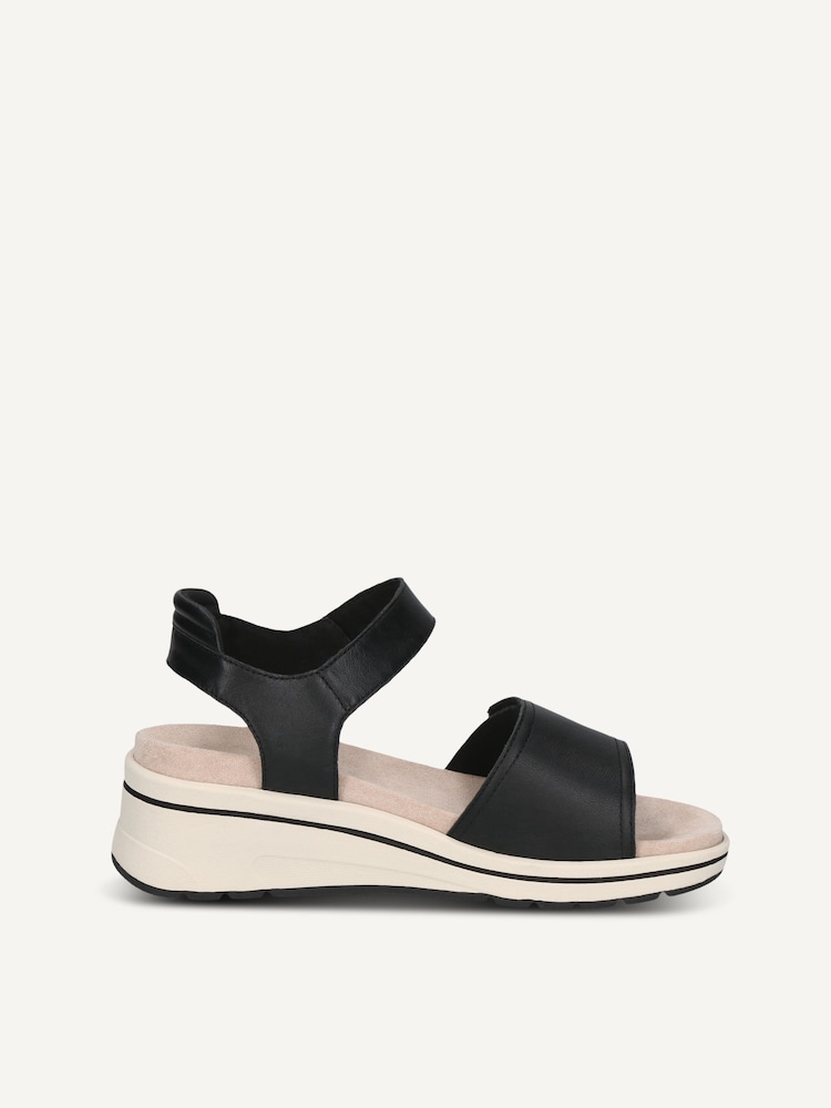 Caprice, Sandale à talon en cuir - noir BLACK NAPPA, image 3 sur 5