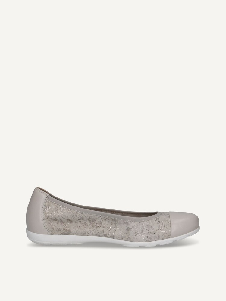 Caprice, Leather Ballerina - white OFFWHITE/SILV., image 4 of 6