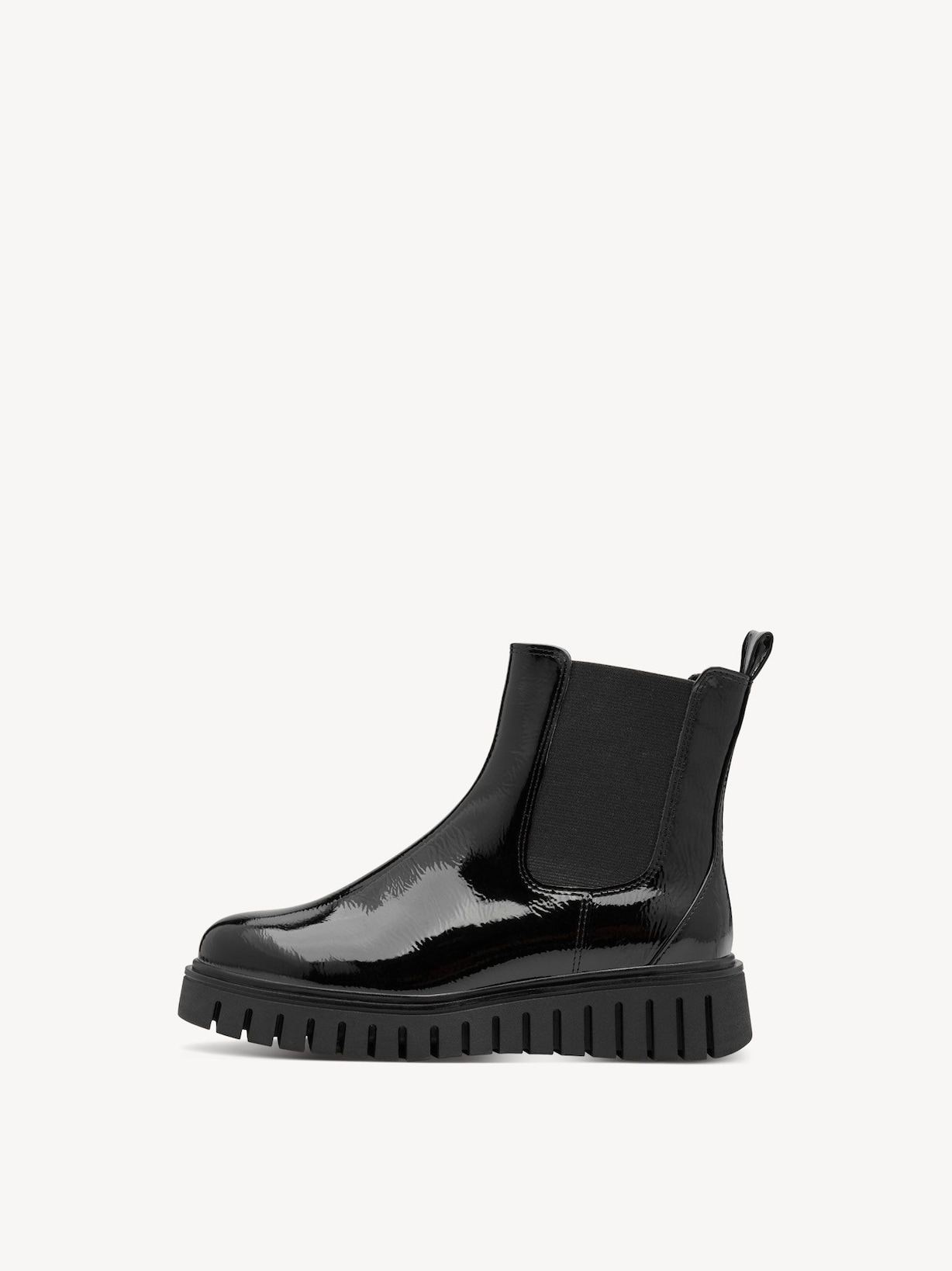 Marco Tozzi, Chelseaboot - zwart BLACK PATENT, afbeelding 3 van 7