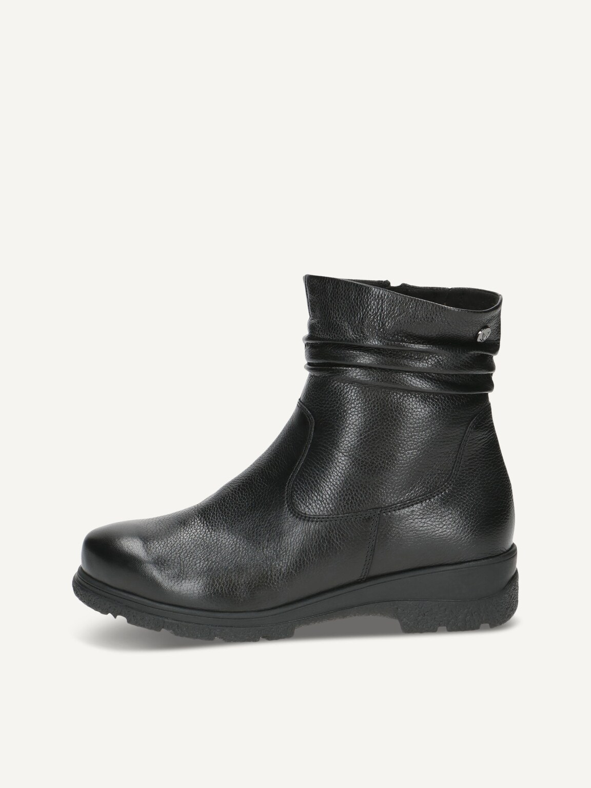 Caprice, Leather Bootie - black warm lining BLACK NAPPA, image 2 of 5