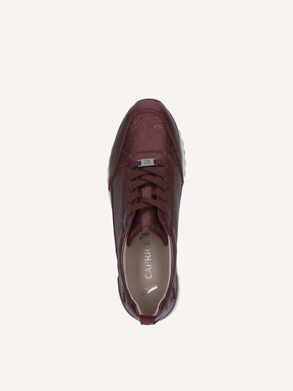 Caprice, Basket en cuir - rouge BORD PERL.DEER, image 4 sur 5