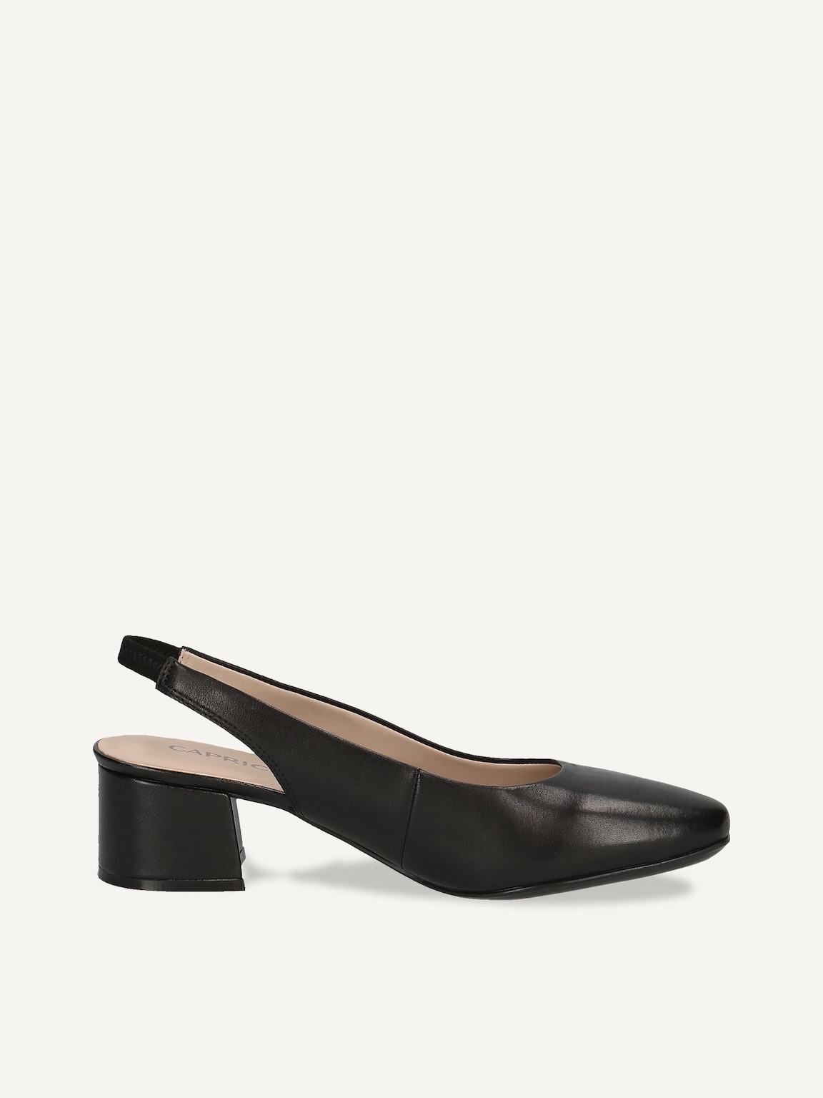 Caprice, Leather sling pumps - black BLACK NAPPA, image 3 of 5