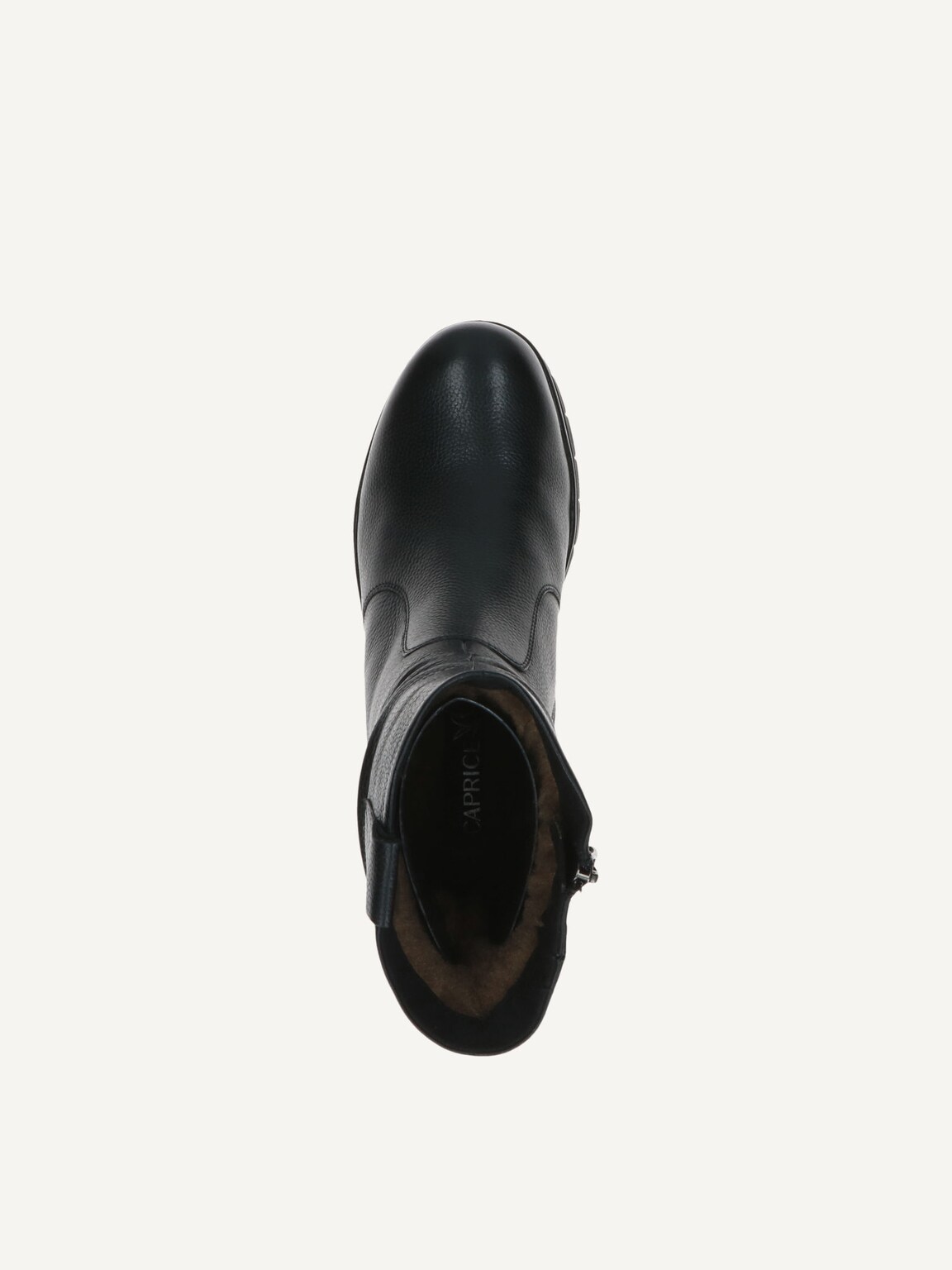 Caprice, Leather Bootie - black warm lining BLACK NAPPA, image 6 of 6