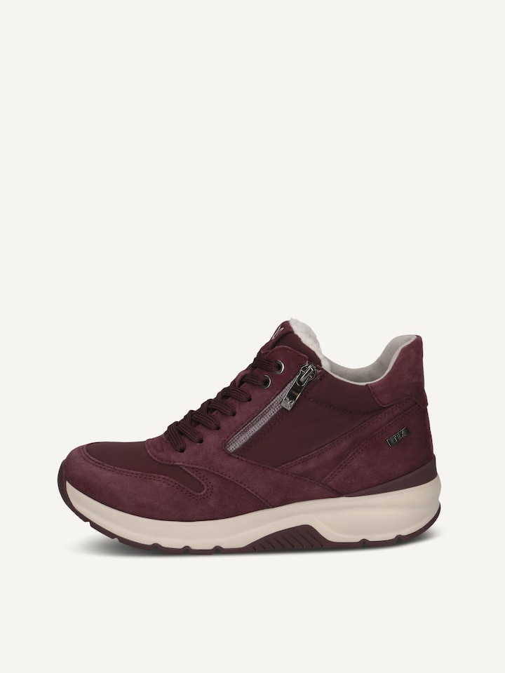 Caprice, Bootie - red BORDEAUX COMB