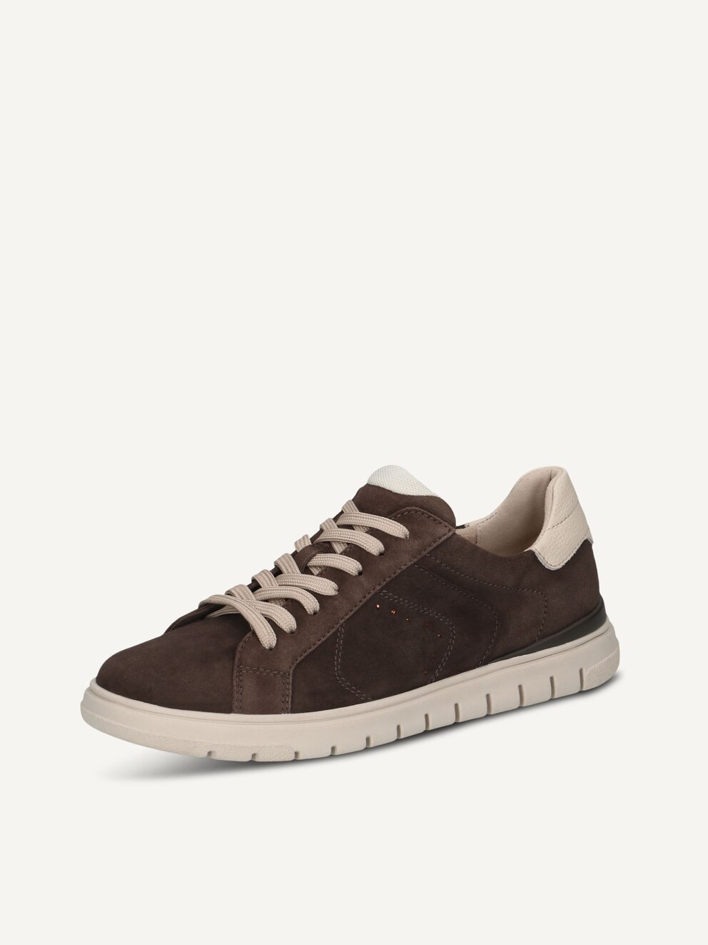 Caprice, Basket en cuir - marron DK BROWN COMB, image 2 sur 5