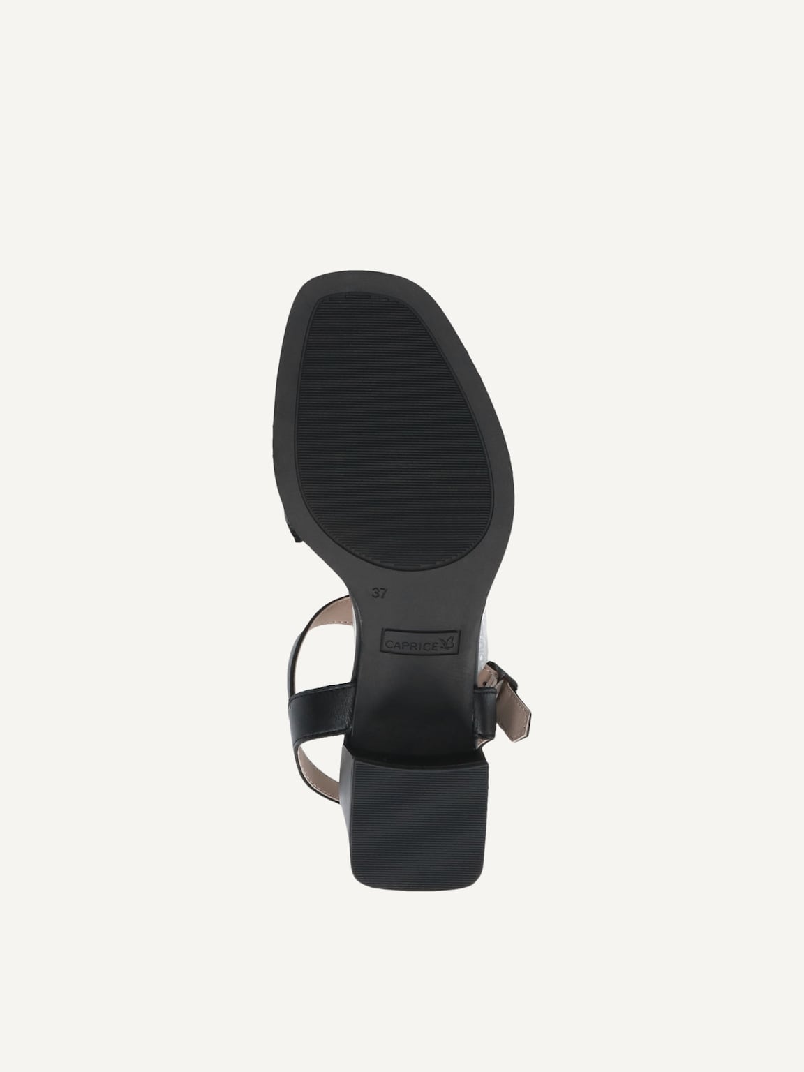 Caprice, Leather Heeled sandal - black BLACK NAPPA, image 4 of 5