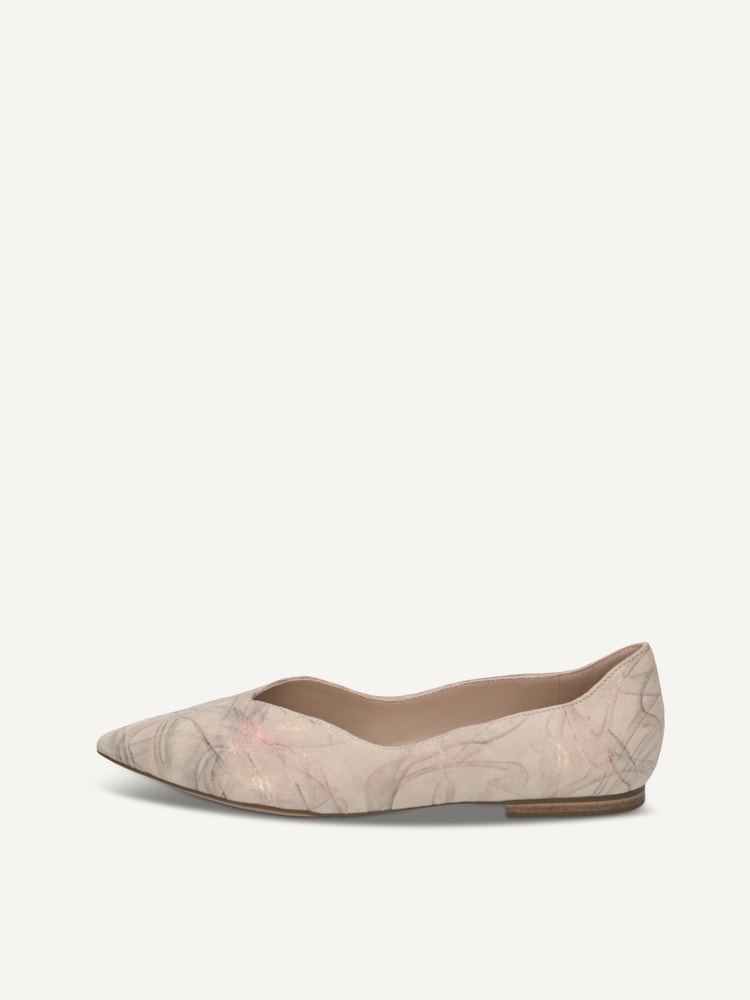 Caprice, Leather Ballerina - white OFFWHITE MULTI, image 3 of 6
