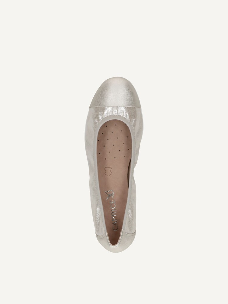 Caprice, Ballerine en cuir - marron TAUPE METALLIC, image 4 sur 5