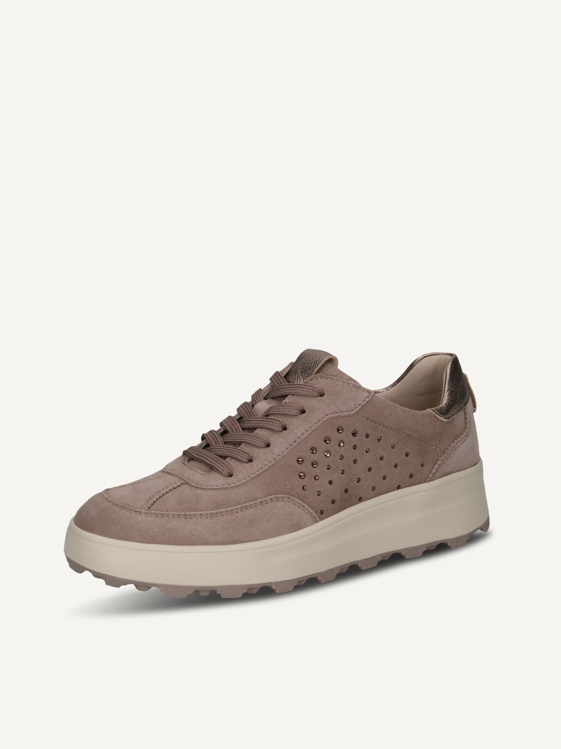 Caprice, Leather Sneaker - beige TAUPE COMB, image 1 of 5